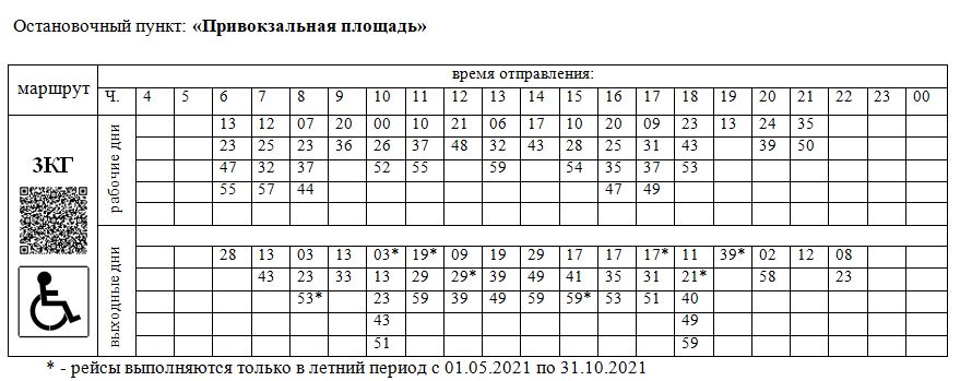 Обнинск маршрут 21 схема