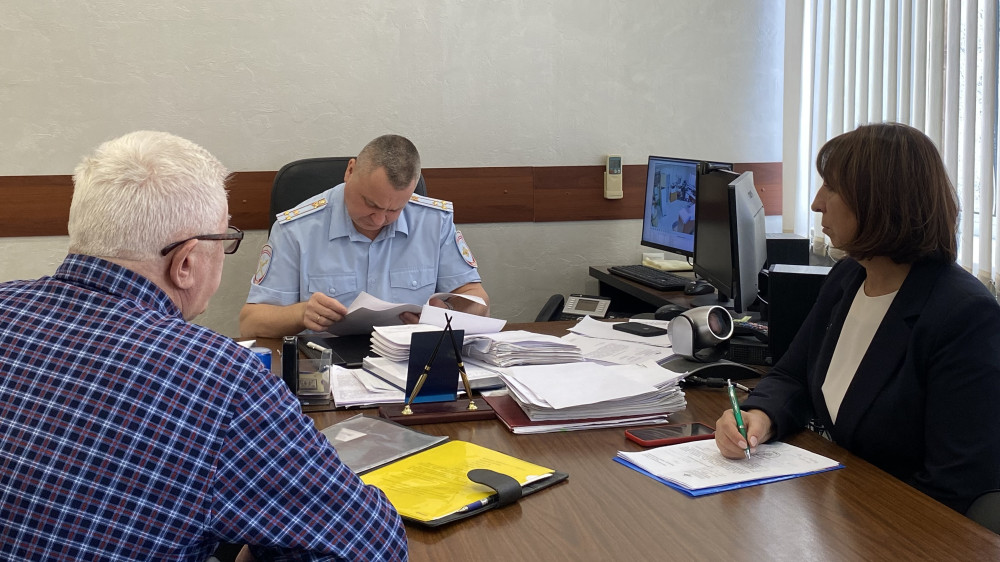 Начальник ОМВД России по городу Обнинску Александр Кулигин провел личный прием граждан